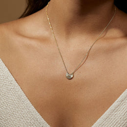 Ripple Solitaire Necklace