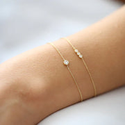 Dainty Diamond Solitaire Bracelet