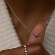 Centering Necklace Blue Sapphire