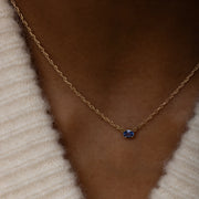 Centering Necklace Blue Sapphire