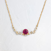 Wisteria Necklace Ruby