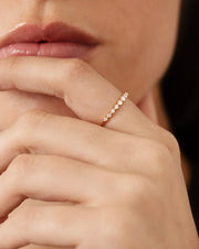 Single Prong Diamond Ring