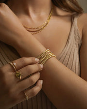 The Demi-Gold Bead Bracelet