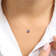 Marquise Sapphire Cluster Necklace