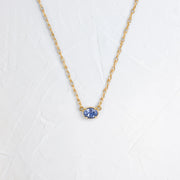 Centering Necklace Blue Sapphire