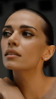 Earing gold Plated