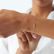 Trio Diamond Bracelet with Thin Chain