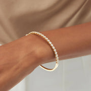 Luxurious Cluster Diamond Bangle