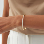 Luxurious Cluster Diamond Bangle