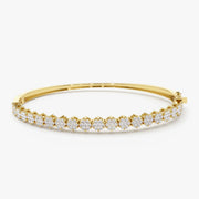 Luxurious Cluster Diamond Bangle