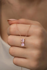 Blushing Cat Pendant