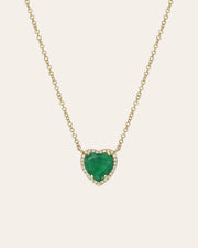 Emerald Heart Necklace