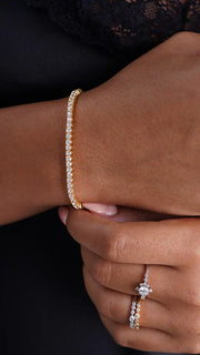 The Aurore Gold Tennis Bracelet