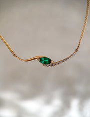 Emerald Marquise Fluid Wave
