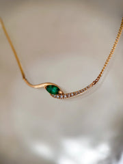 Emerald Marquise Fluid Wave