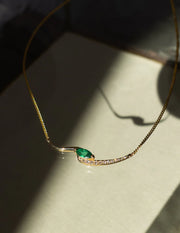 Emerald Marquise Fluid Wave