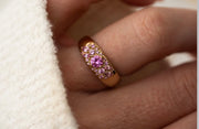 pink zircon ring