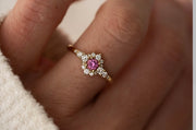Pink gold ring