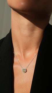 yellow zurcon necklace