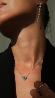 yellow zurcon necklace
