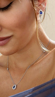 blue necklace