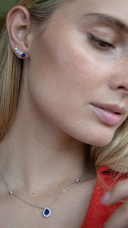 blue necklace