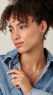 blue necklace