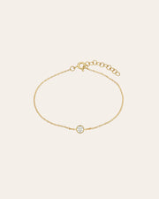 Large Bezel Diamond Bracelet