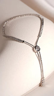 Adjustable 3mm tennis bracelet