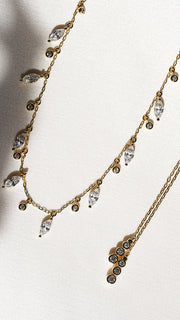 Marquise and round Necklace