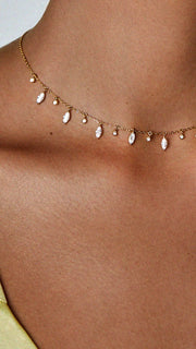 Marquise and round Necklace