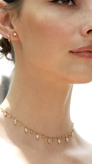 Marquise and round Necklace