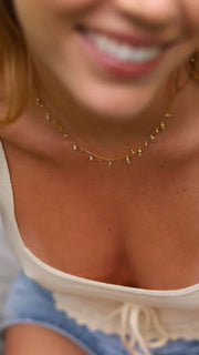 Marquise and round Necklace