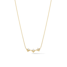 Chevron Crown Necklace