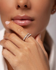 Luxe Open Diamond Wrap Ring
