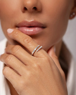 Luxe Open Diamond Wrap Ring