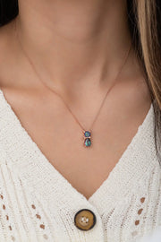 Mystic Catzy pendant in 925 silver with mystic topaz stone

