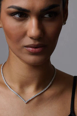 Vera tennis necklace in 925 sterling silver