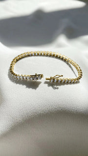 The Aurore Gold Tennis Bracelet