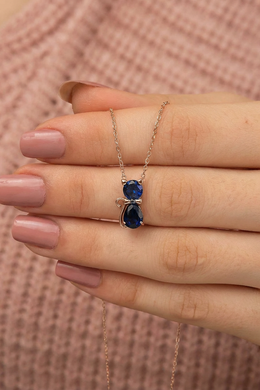 Blue Moon Cat Necklace