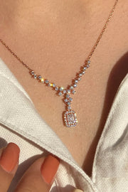 V Zirco Necklace