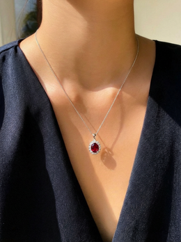 Red Garnet Pendent