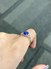 Blue Sapphire Zircon Ring 1