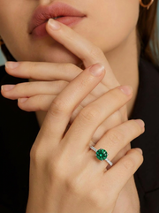 Emerald Love Ring