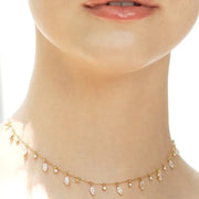 Marquise and round Necklace