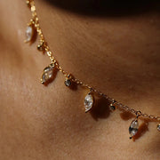 Marquise and round Necklace