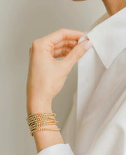 The Demi-Gold Bead Bracelet